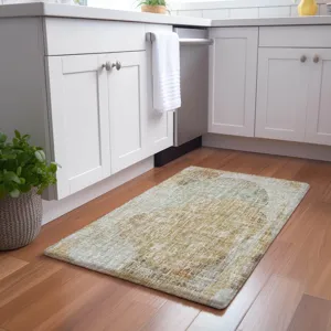 Luxury Washable Boca Taupe 1\'8\" x 2\'6\" Rug