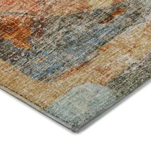 Luxury Washable Boca Teal 2\'6\" x 3\'10\" Rug