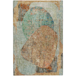 Luxury Washable Boca Teal Rug