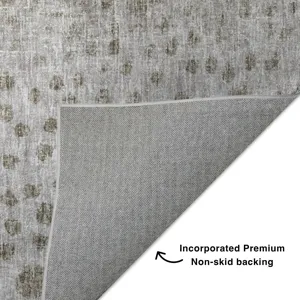 Luxury Washable Boca Taupe 5\' x 7\'6\" Rug