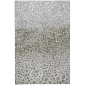 Luxury Washable Boca Taupe 5\' x 7\'6\" Rug
