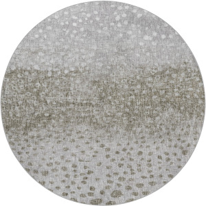 Luxury Washable Boca Taupe 8' x 8' Round Rug