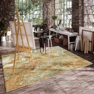 Luxury Washable Boca Copper 2\'6\" x 3\'10\" Rug