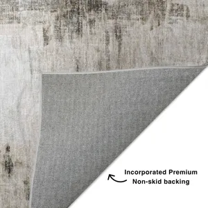 Luxury Washable Boca Gray 3\' x 5\' Rug