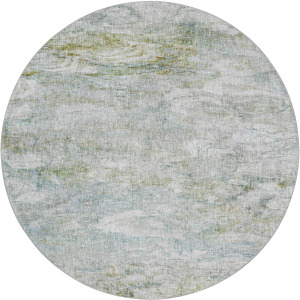 Luxury Washable Boca Seafoam 8' x 8' Round Rug