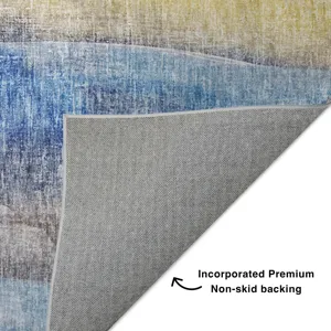 Luxury Washable Boca Blue 10\' x 14\' Rug