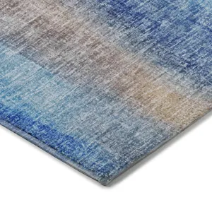 Luxury Washable Boca Blue 10\' x 14\' Rug