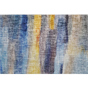 Luxury Washable Boca Blue Rug