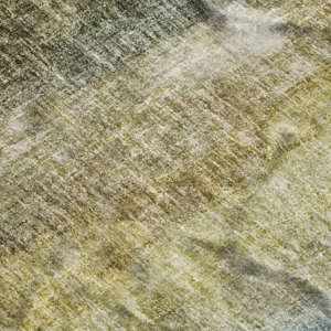 Luxury Washable Boca Khaki 1\'8\" x 2\'6\" Rug