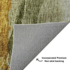 Luxury Washable Boca Aloe 1\'8\" x 2\'6\" Rug