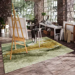 Luxury Washable Boca Aloe 9\' x 12\' Rug