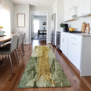 Luxury Washable Boca Aloe 2\'3\" x 7\'6\" Runner Rug