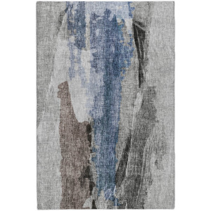 Luxury Washable Boca Pewter Rug