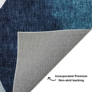 Luxury Washable Boca Denim 2\'6\" x 3\'10\" Rug