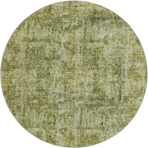 Luxury Washable Boca Aloe 8' x 8' Round Rug