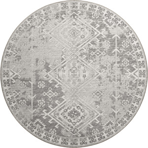 Brisbane Silver 8' x 8' Round Rug