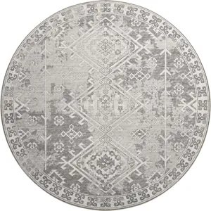 Brisbane Silver 8\' x 8\' Round Rug
