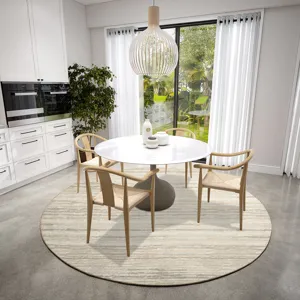 Brisbane Linen 8\' x 8\' Round Rug