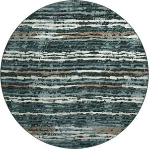 Brisbane Midnight 8\' x 8\' Round Rug
