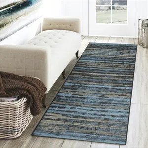 Brisbane Teal 2\'3\" x 7\'6\" Runner Rug