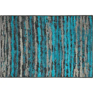 Brisbane Teal 1\'8\" x 2\'6\" Rug