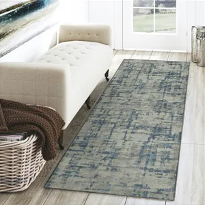 Brisbane Teal 2\'3\" x 7\'6\" Runner Rug