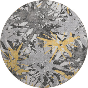 Brisbane Gold 8' x 8' Round Rug