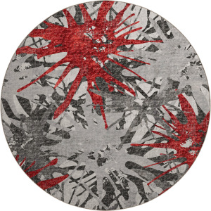 Brisbane Scarlet 8' x 8' Round Rug