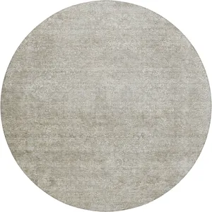 Luxury Washable Indoor/Outdoor Burano Linen 8\' x 8\' Round Rug