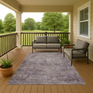 Luxury Washable Indoor/Outdoor Burano Plum 2\'6\" x 3\'10\" Rug