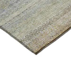 Luxury Washable Indoor/Outdoor Burano Seafoam 3\' x 5\' Rug