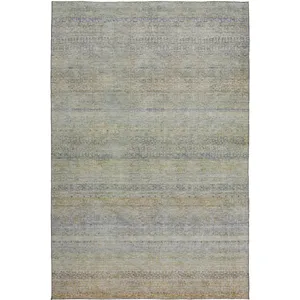 Luxury Washable Indoor/Outdoor Burano Seafoam 3\' x 5\' Rug