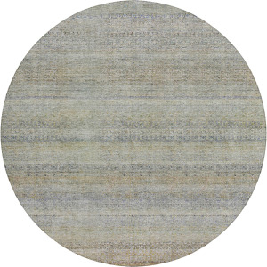 Luxury Washable Indoor/Outdoor Burano Seafoam 8' x 8' Round Rug