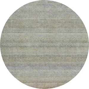 Luxury Washable Indoor/Outdoor Burano Seafoam 8\' x 8\' Round Rug
