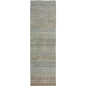Luxury Washable Indoor/Outdoor Burano Seafoam 2\'3\" x 7\'6\" Runner Rug