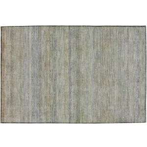 Luxury Washable Indoor/Outdoor Burano Seafoam 1\'8\" x 2\'6\" Rug