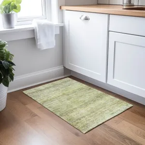 Luxury Washable Indoor/Outdoor Burano Aloe 1\'8\" x 2\'6\" Rug