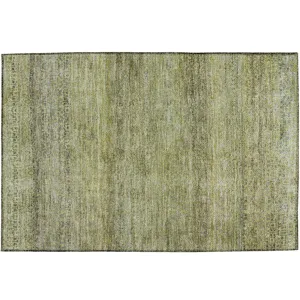 Luxury Washable Indoor/Outdoor Burano Aloe 1\'8\" x 2\'6\" Rug