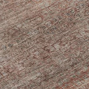 Luxury Washable Indoor/Outdoor Burano Coral 5\' x 7\'6\" Rug