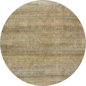 Luxury Washable Indoor/Outdoor Burano Wheat 8' x 8' Round Rug