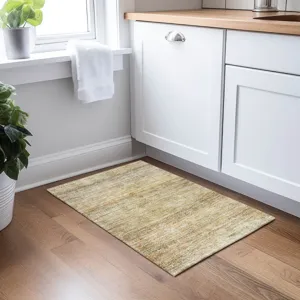 Luxury Washable Indoor/Outdoor Burano Wheat 1\'8\" x 2\'6\" Rug