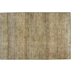 Luxury Washable Indoor/Outdoor Burano Wheat 1\'8\" x 2\'6\" Rug