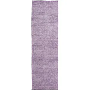 Luxury Washable Indoor/Outdoor Burano Lavender 2\'3\" x 7\'6\" Runner Rug