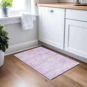 Luxury Washable Indoor/Outdoor Burano Lavender 1\'8\" x 2\'6\" Rug