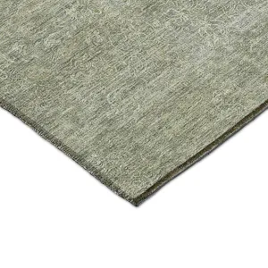 Luxury Washable Indoor/Outdoor Burano Sage 3\' x 5\' Rug