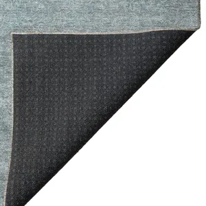 Luxury Washable Indoor/Outdoor Burano Seafoam 9\' x 12\' Rug