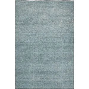 Luxury Washable Indoor/Outdoor Burano Seafoam 9\' x 12\' Rug