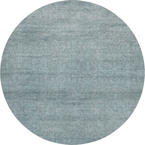 Luxury Washable Indoor/Outdoor Burano Seafoam 8' x 8' Round Rug