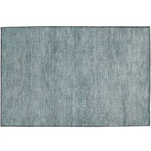 Luxury Washable Indoor/Outdoor Burano Seafoam 1\'8\" x 2\'6\" Rug