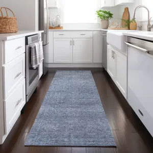Luxury Washable Indoor/Outdoor Burano Sky 2\'3\" x 7\'6\" Runner Rug